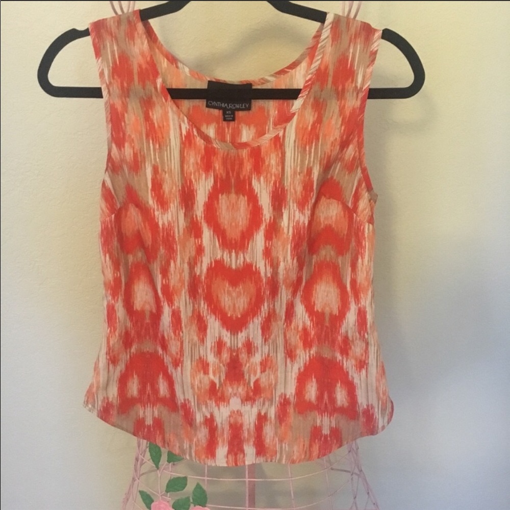 Orange and cream top